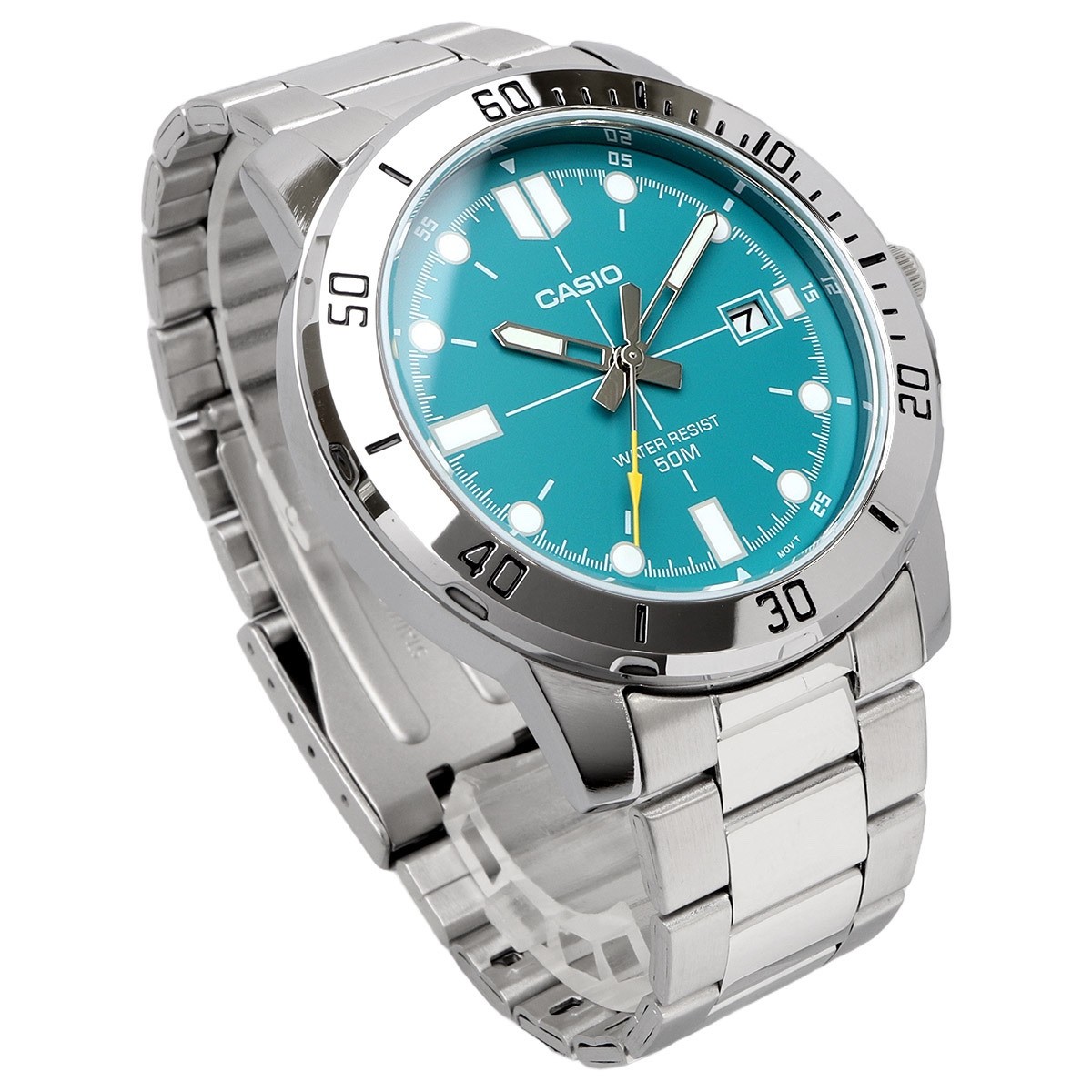 Casio MTP-VD01D-3E2V Men’s Quartz Tiffany Turquoise Blue Dial Silver Steel Watch