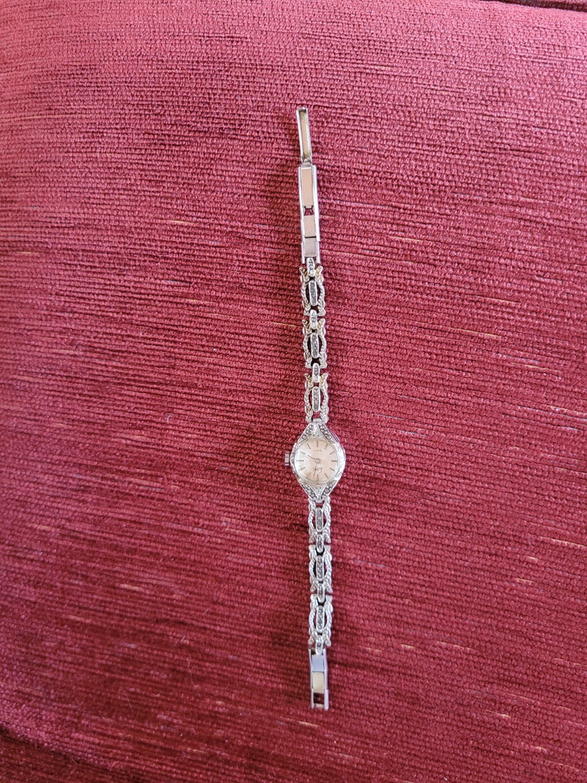 VTG 50 s/60 s.( Limit )Marcasite Cocktail Watch.Used NONE WORKING