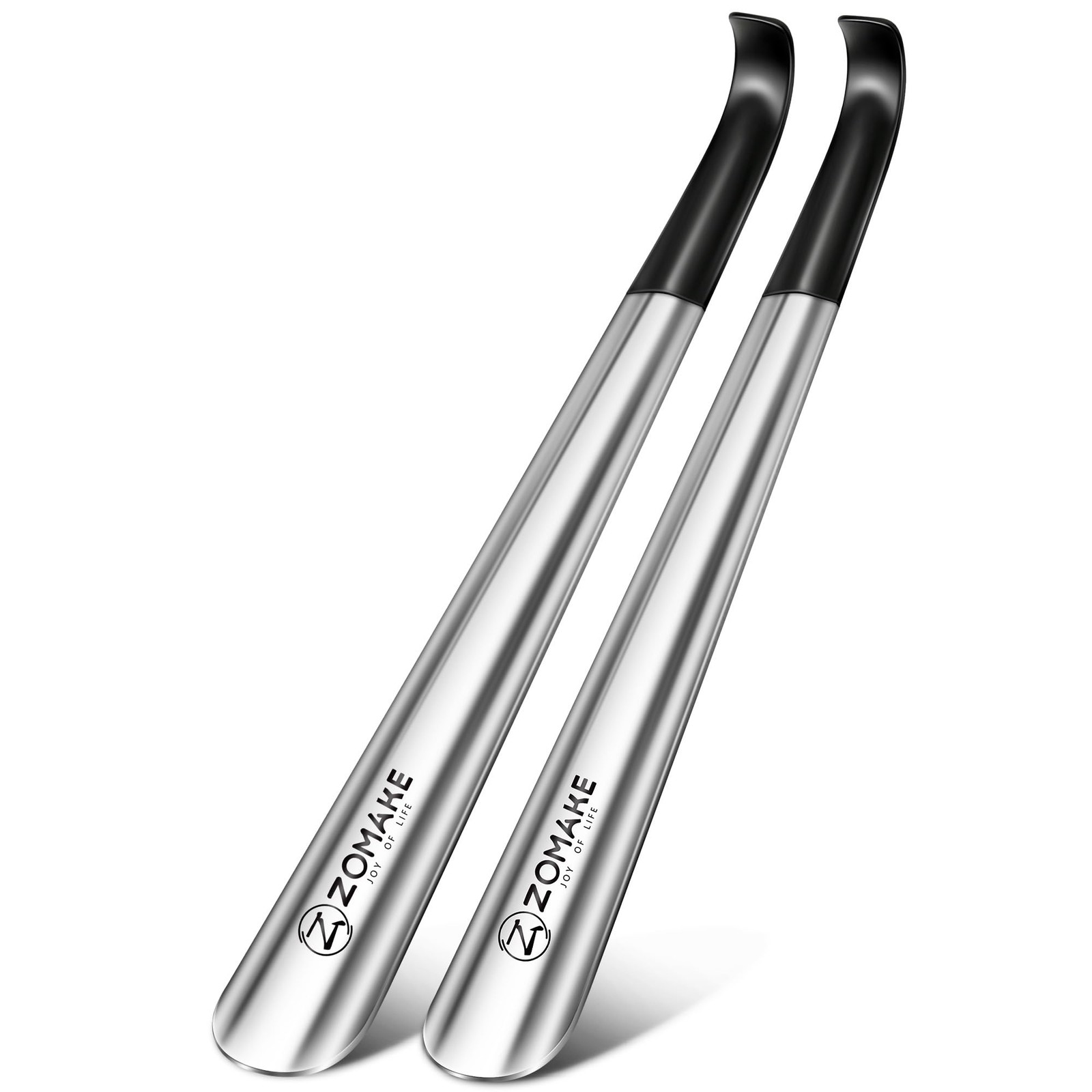 ZOMAKE Shoe Horn Long Handle for Seniors Men Women,Metal Long Shoehorn Boot Horn