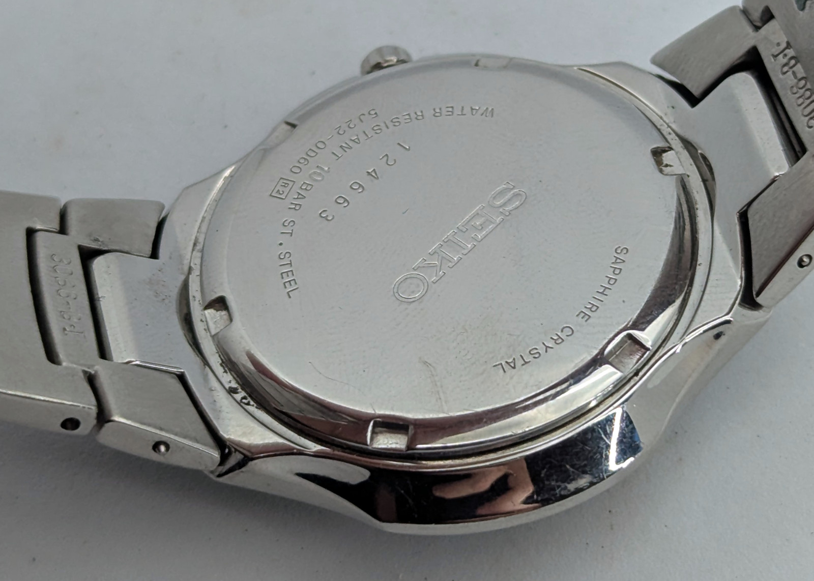 Seiko Premier Auto Relay 5J22 White Dial Sapphire | New Capacitor & Hinged Box