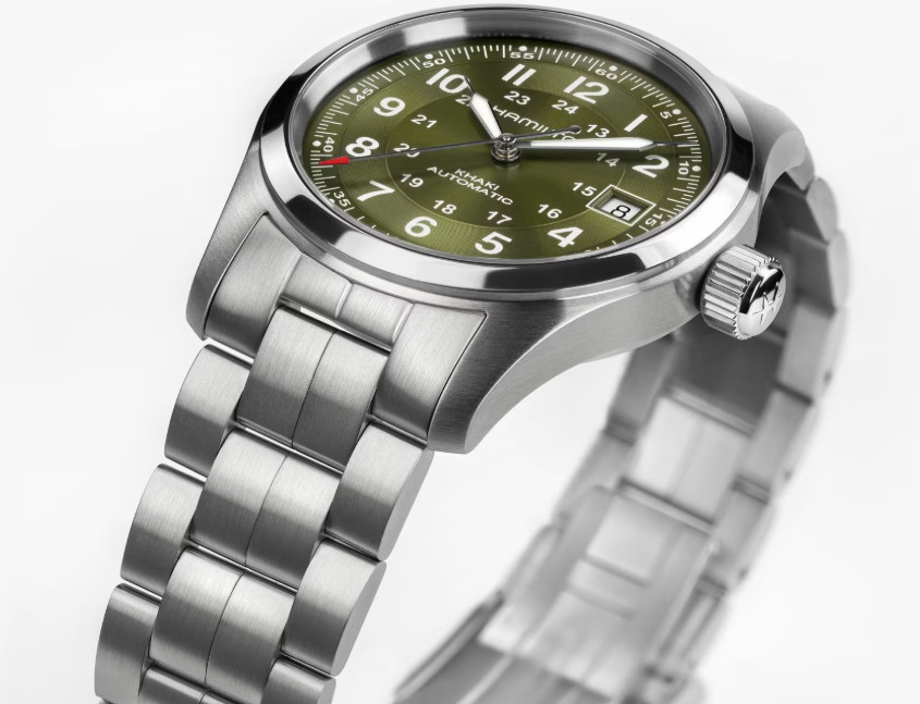 Hamilton Khaki Field Automatic Green Dial Silver Men’s Watch H70455160
