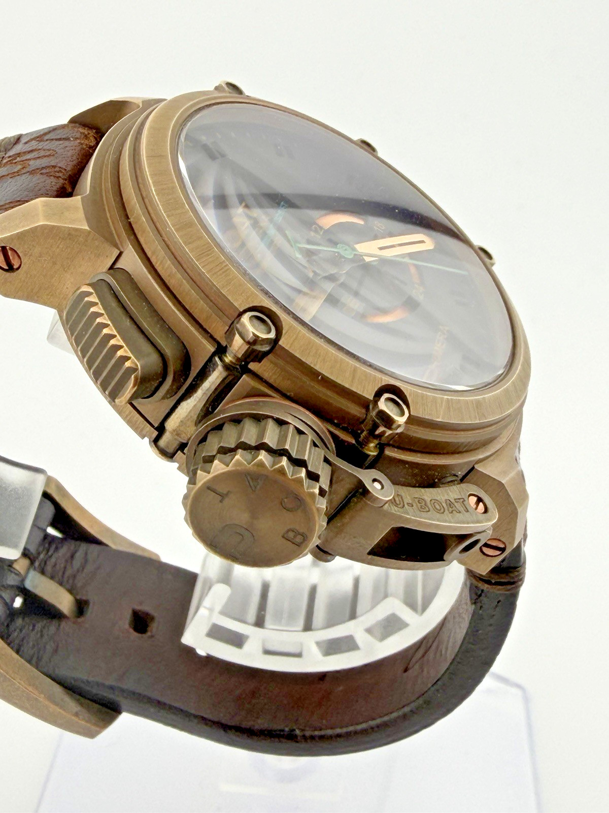U-BOAT Chimera 46mm Bronze Auto – ETA2824-2 – Brown Leather Strap