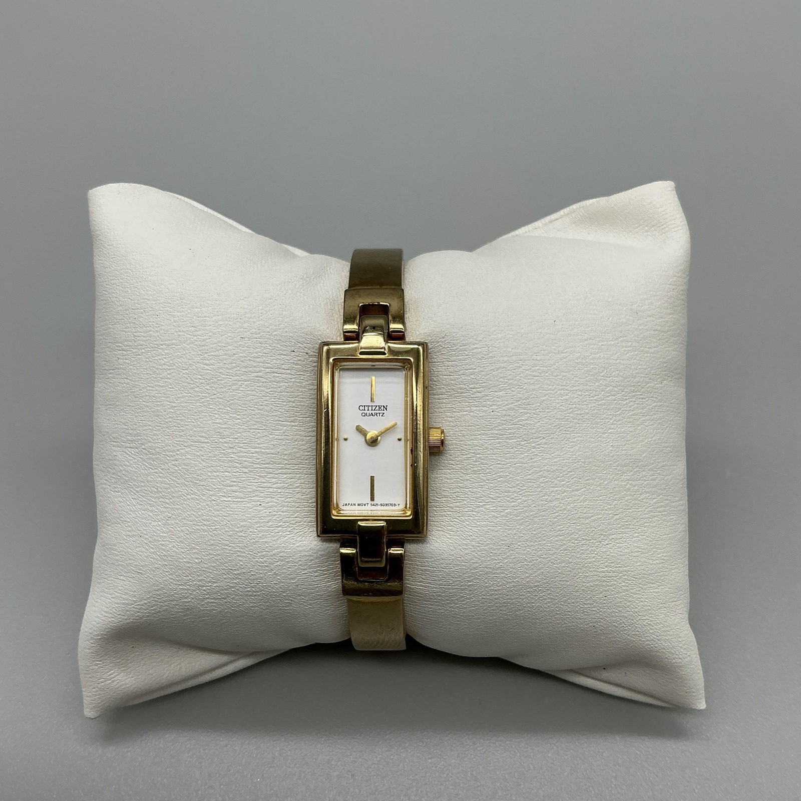 Citizen Womens Watch 13mm Gold Tone 5421-S005865 Bracelet New Battery 5.5″