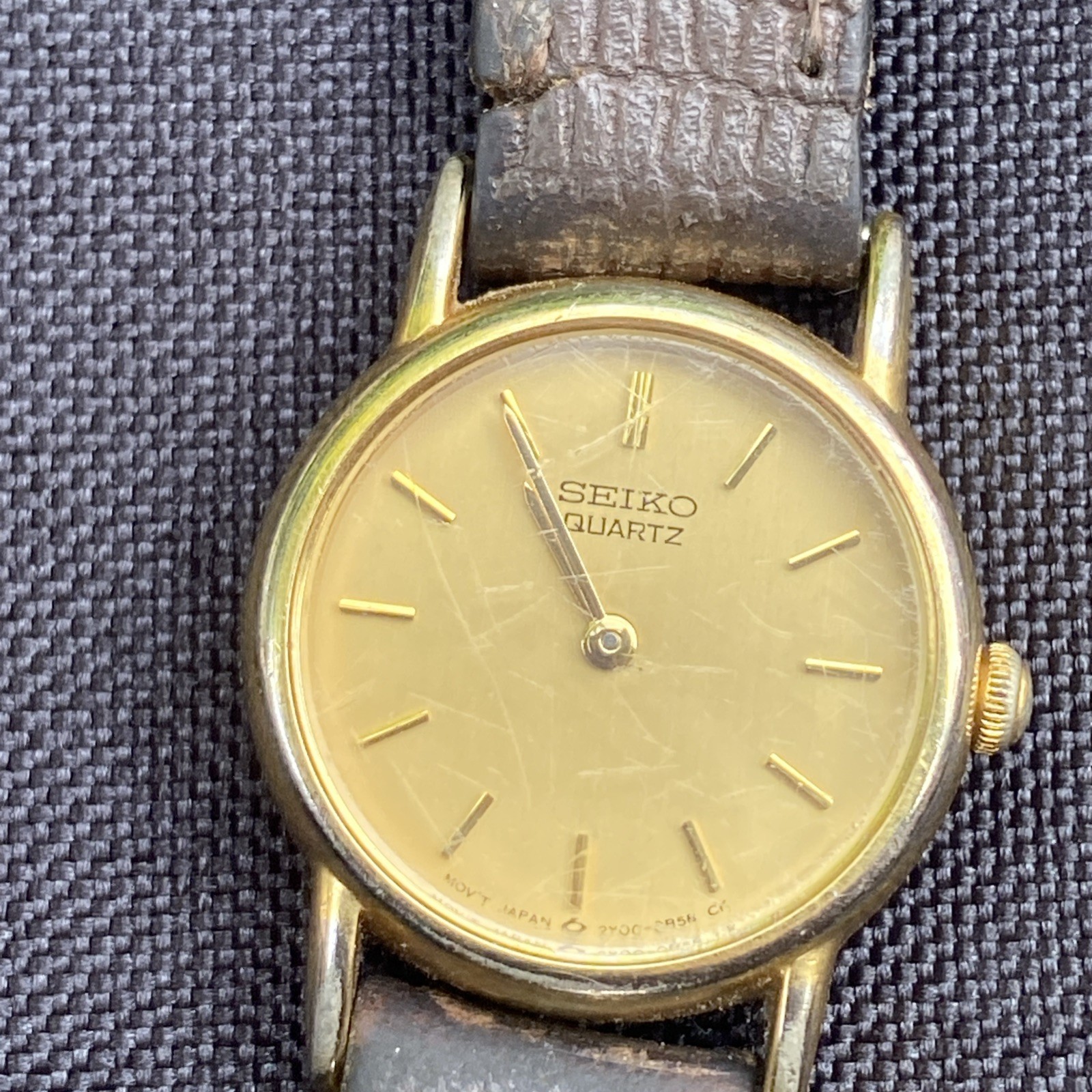 Seiko 2Y01-0A10 Ladies Quartz Watch Gold Tone 20mm New Battery New Band