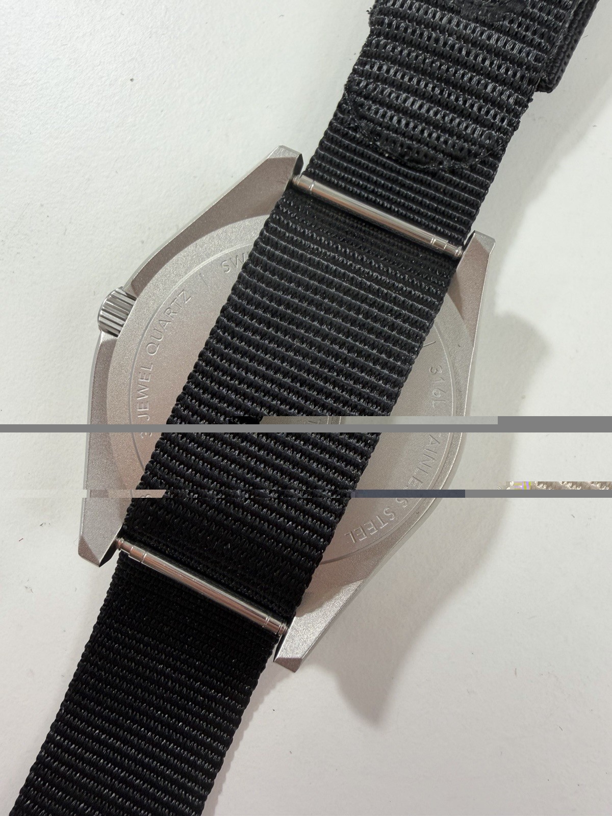 Marathon SSNAV ref WW194001SS Quartz Black No Date, Nylon Strap