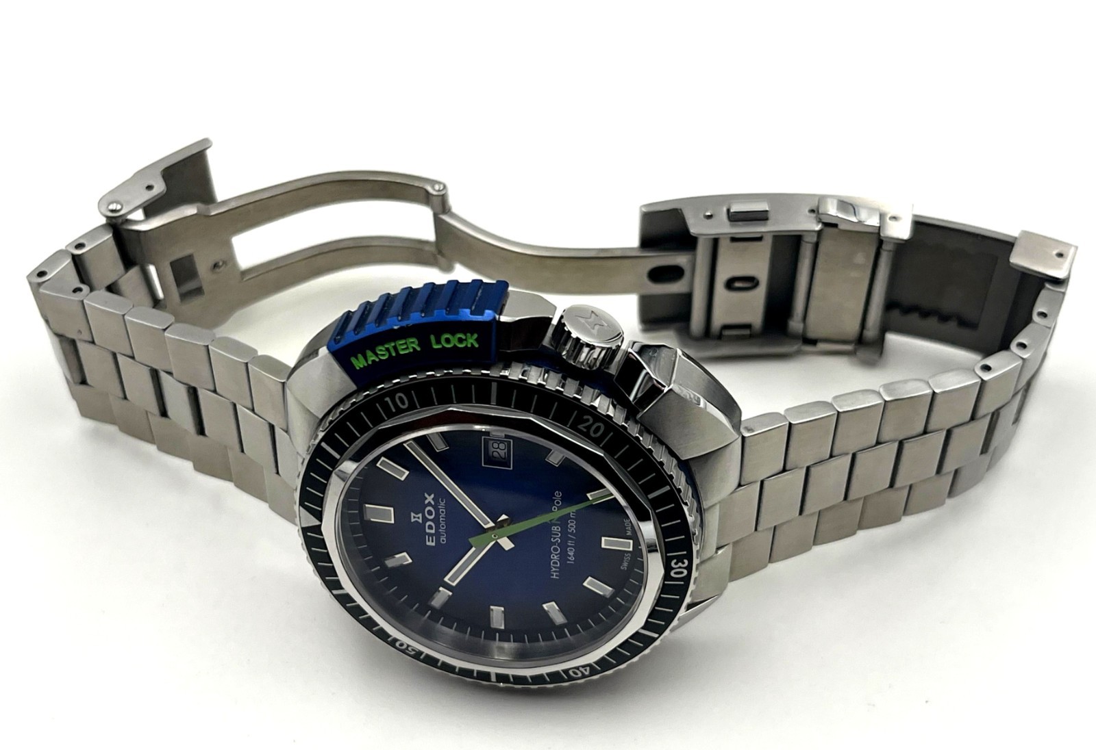 Edox Hydro-Sub North Pole LE 332/515 Automatic 46mm Full Set + Rubber Strap