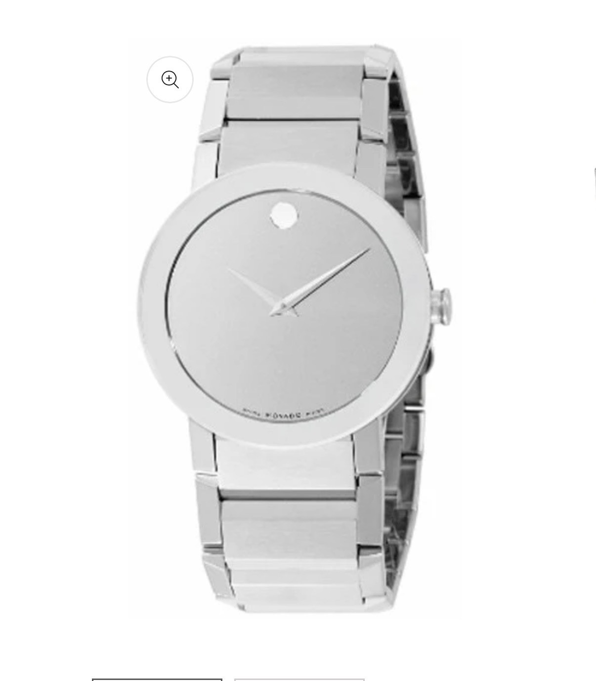 Movado Sapphire 0606093 Men’s Stainless Steel Mirror Dial