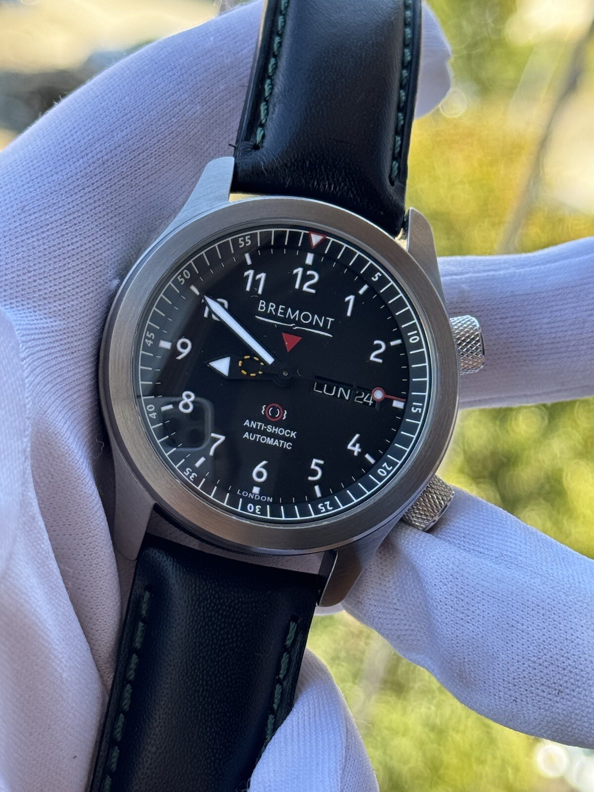 Bremont Martin Baker MBII Watch Automatic Day Date Mens 43mm Green Barrel