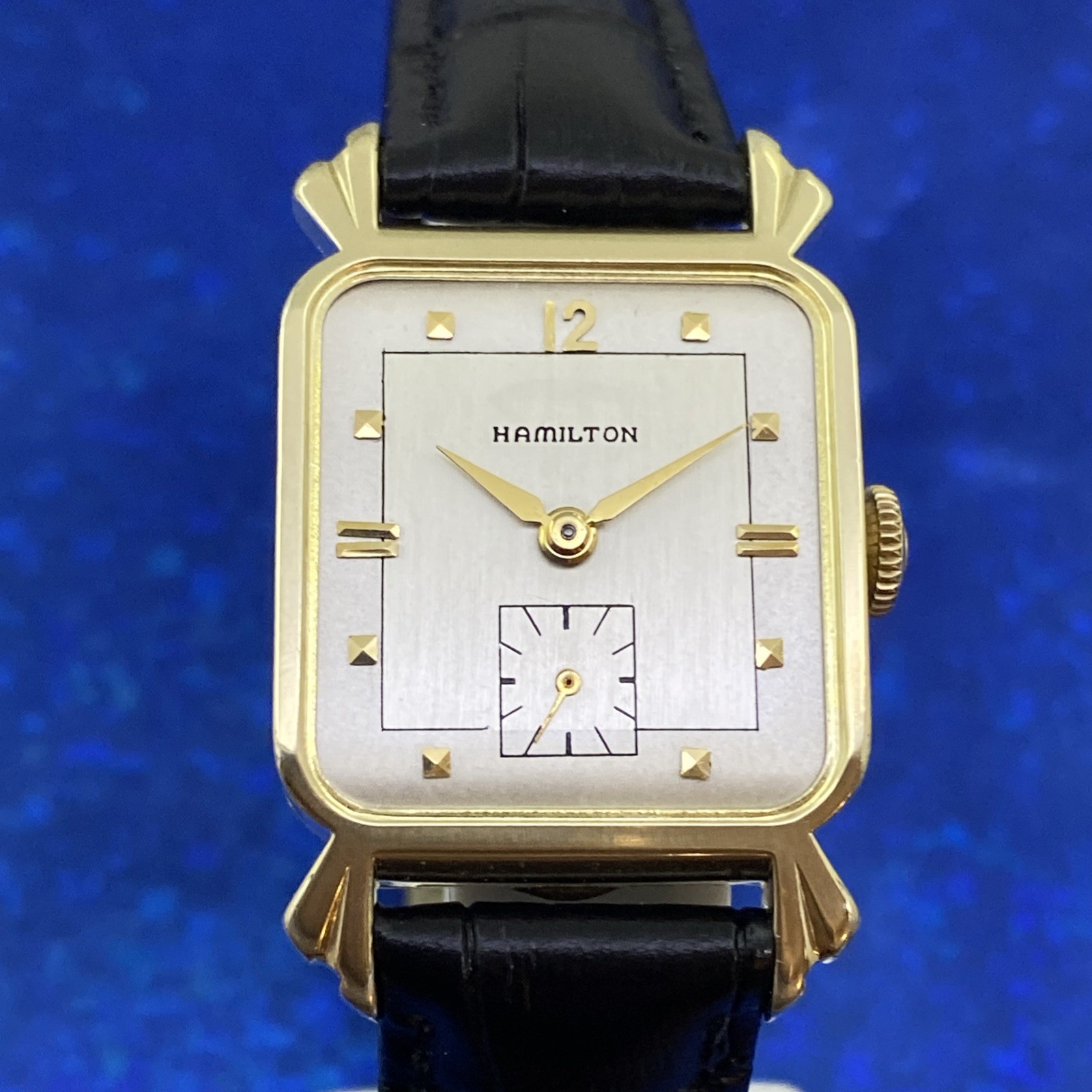 Vintage 1953 Man’s HAMILTON CARL Stunning Silver Dial Serviced & 1 Year WARRANTY