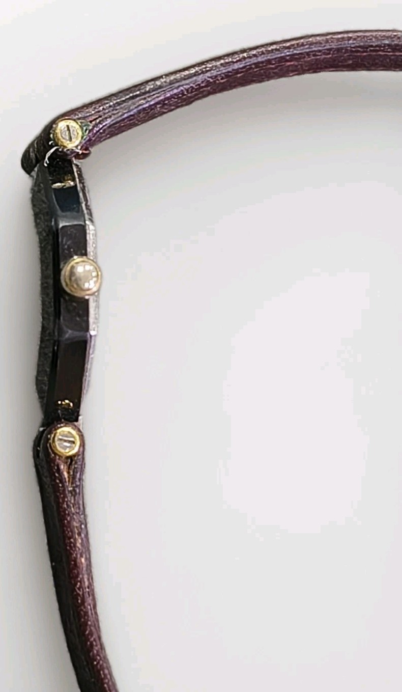 🔥H.Stern Sapphire Safira 18 K Gold Quartz Diamond Ladies Watch Leather Band🔥