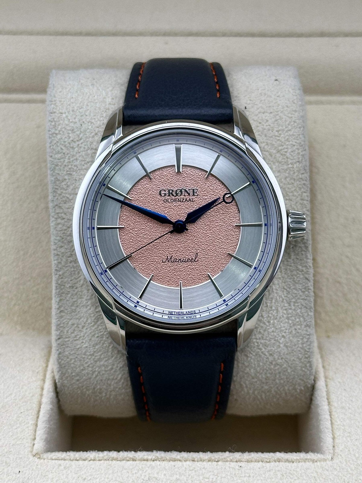 2025 Grone Manueel One “Sjefs One” Unknown 38.5mm Stainless Steel Leather Strap