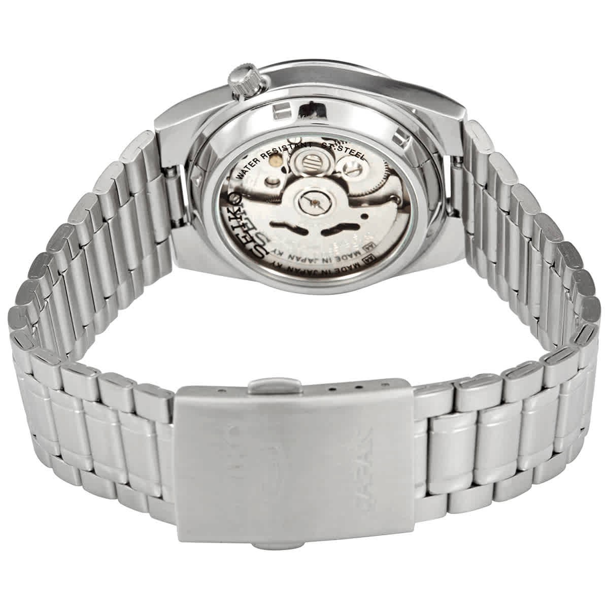 Seiko 5 Automatic Black Arabic Dial Stainless Steel Men’s Watch SNK063J5