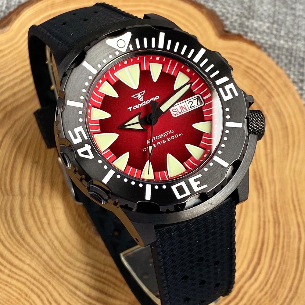 20ATM Diver Tandorio 42mm AR Sapphire Glass Japan NH36 Automatic Men Watch Lume