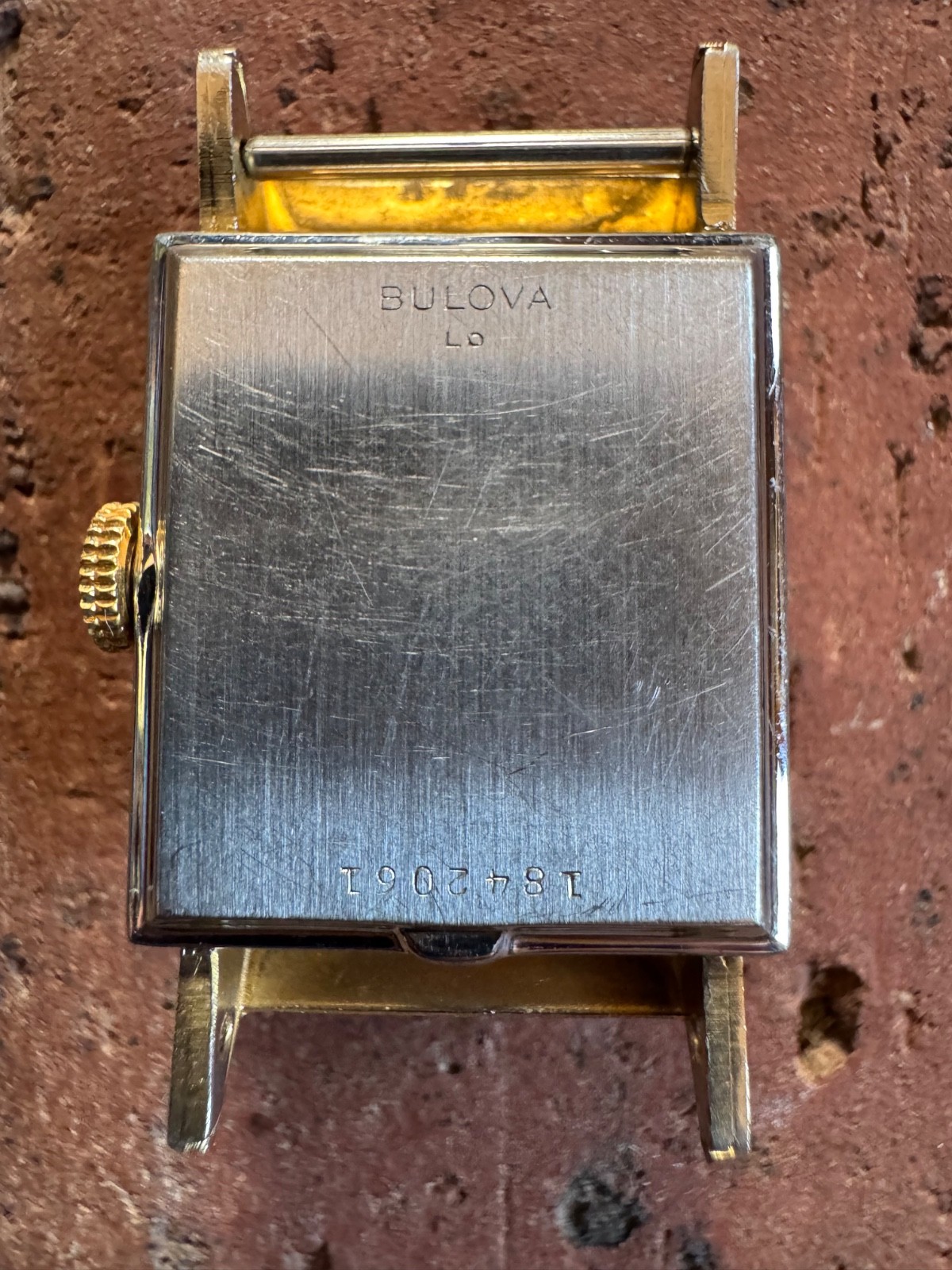 Bulova 1950s Vintage Art Deco Tank Style Watch Running