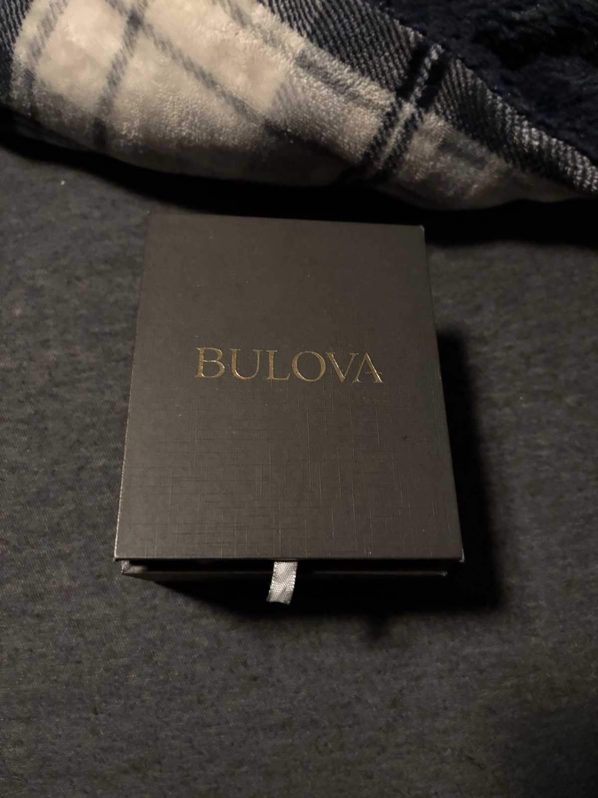 Bulova Precisionist Men’s Chronograph Date 300m Black Dial Gold 46.5mm Box