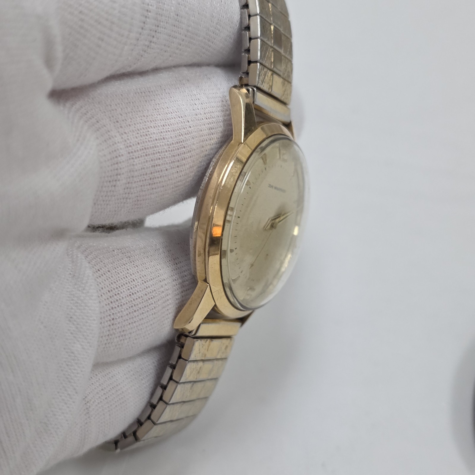 John Wanamaker Swiss Men’s 6102 Watch Arrow Second Automatic Cal AS 1580 Rare