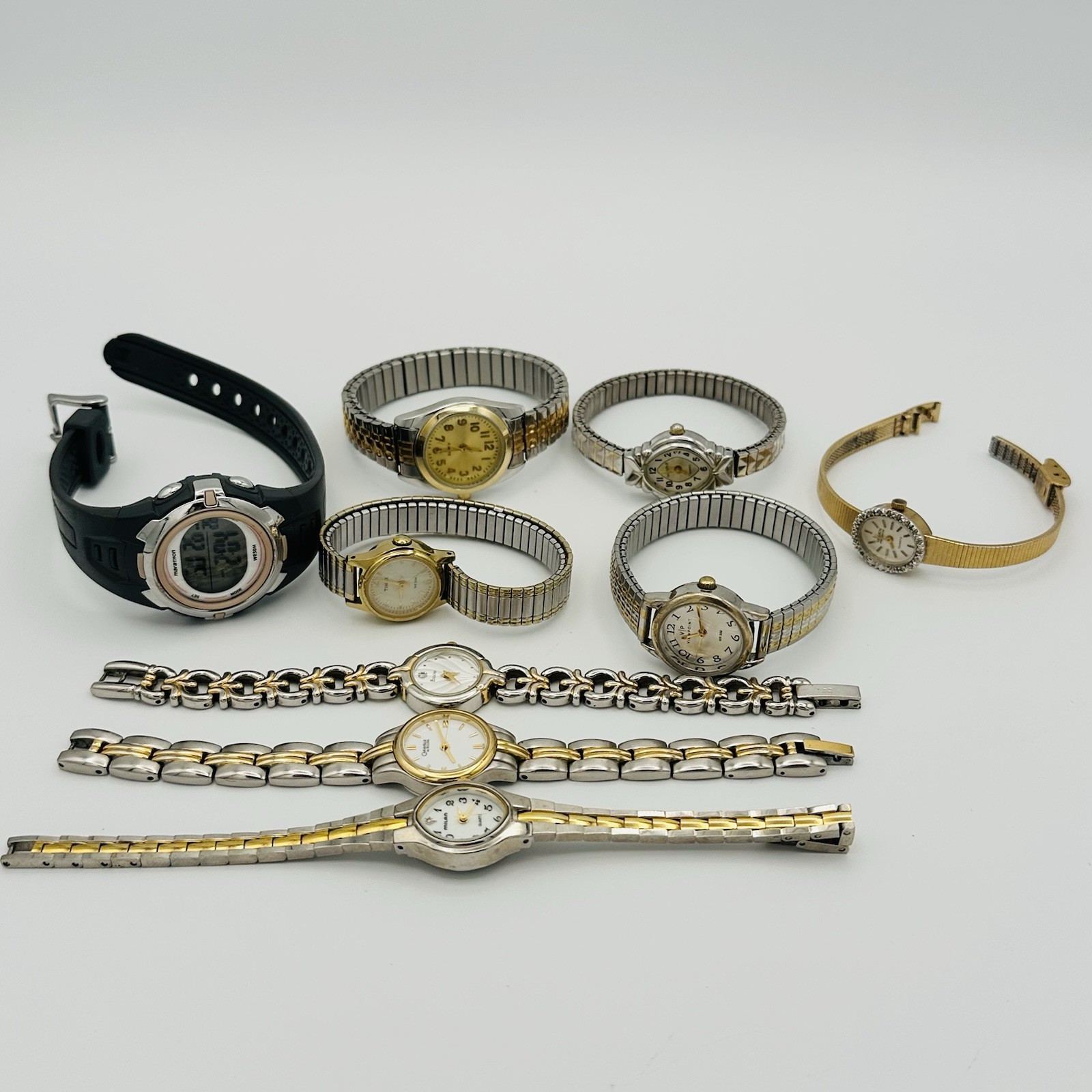 Women’s Vintage Watch Lot 9 Caravelle, Viewpoint Timex Gruen Precision Watch-it