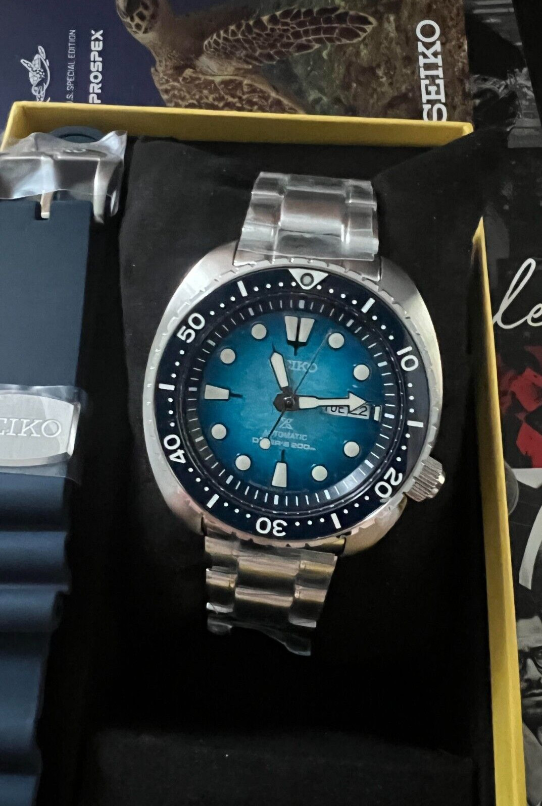 SEIKO Blue Turtle Shell Dial Automatic SRPH59-MINT