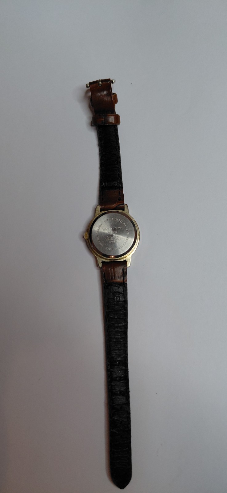 Milan Women’s Moon Phase Watch Gold Tone Leather Band