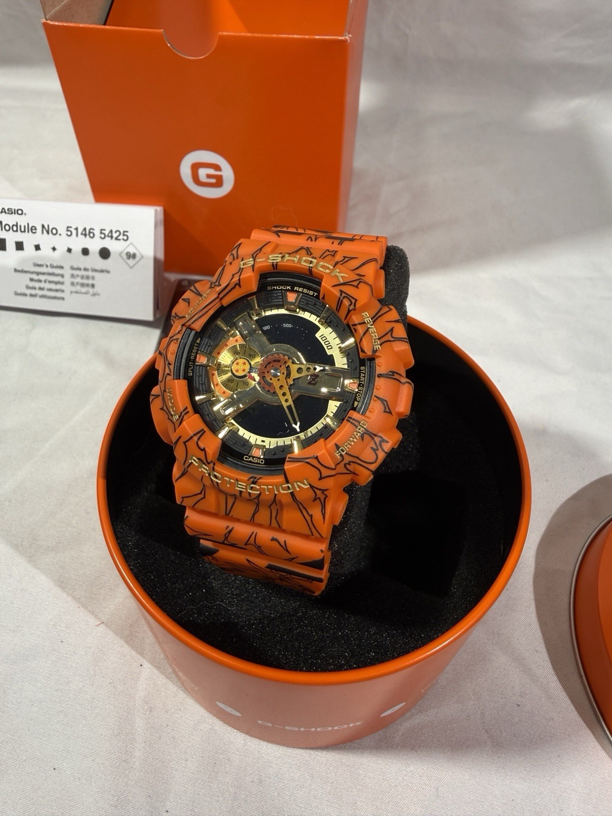 Casio G-Shock Dragon Ball Z GA-110JDB-1A4 51.2mm Case Orange/Black Resin…