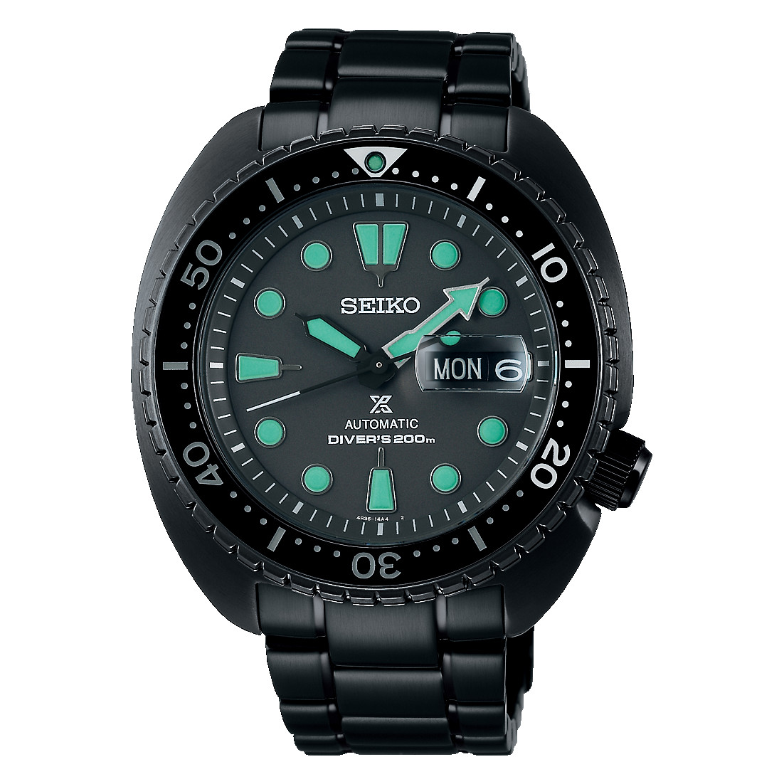Seiko Men’s Prospex Turtle Automatic Black Watch – SRPK43K1 NEW