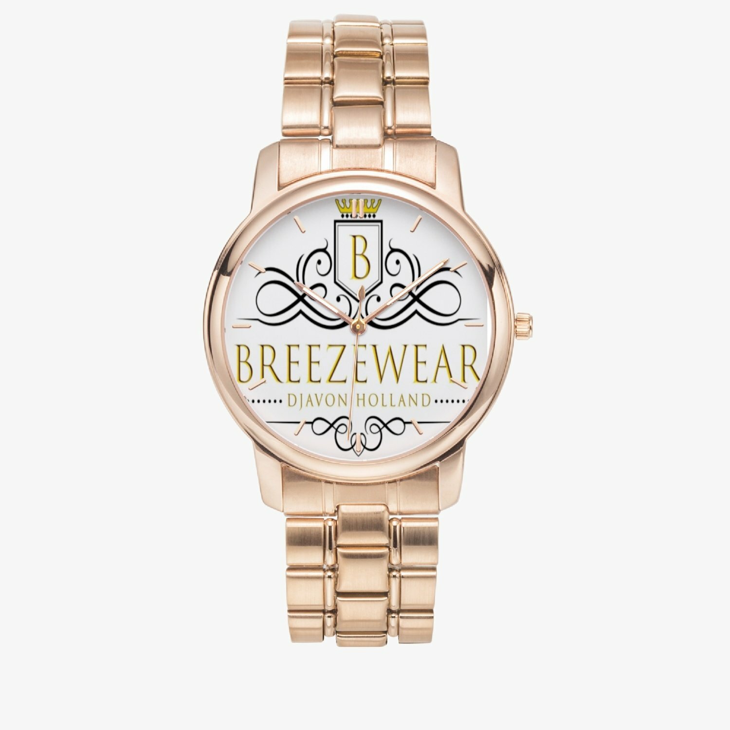 Breezewear Folding Clasp Type Stainless Steel Quartz Watch (With Indicators)