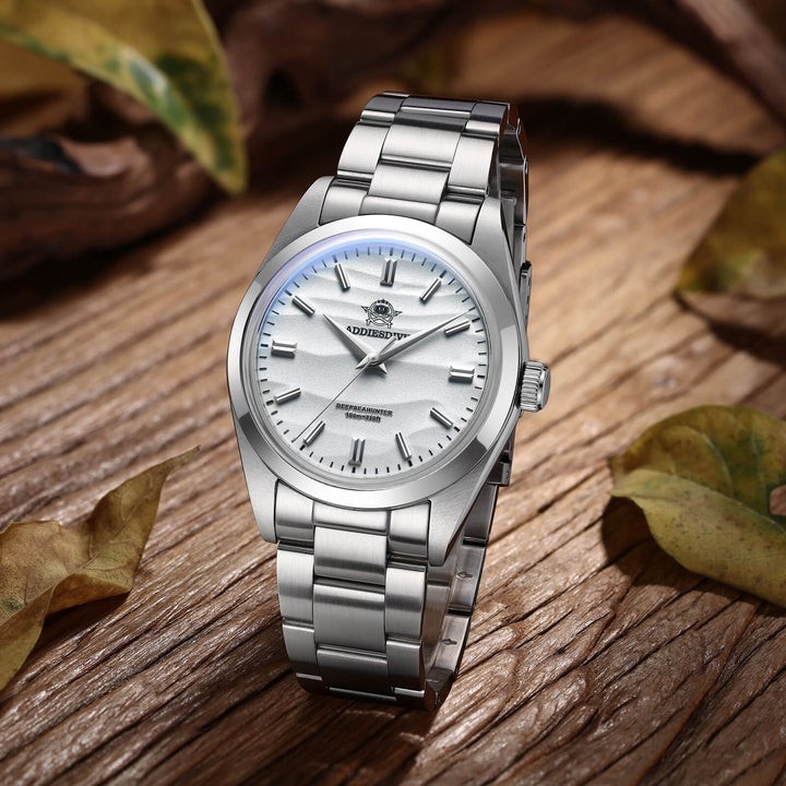 ADDIESDIVE AD2030 Men’s Quartz Watch 36mm VH31 Sweep Seconds 100M Stainless Stel