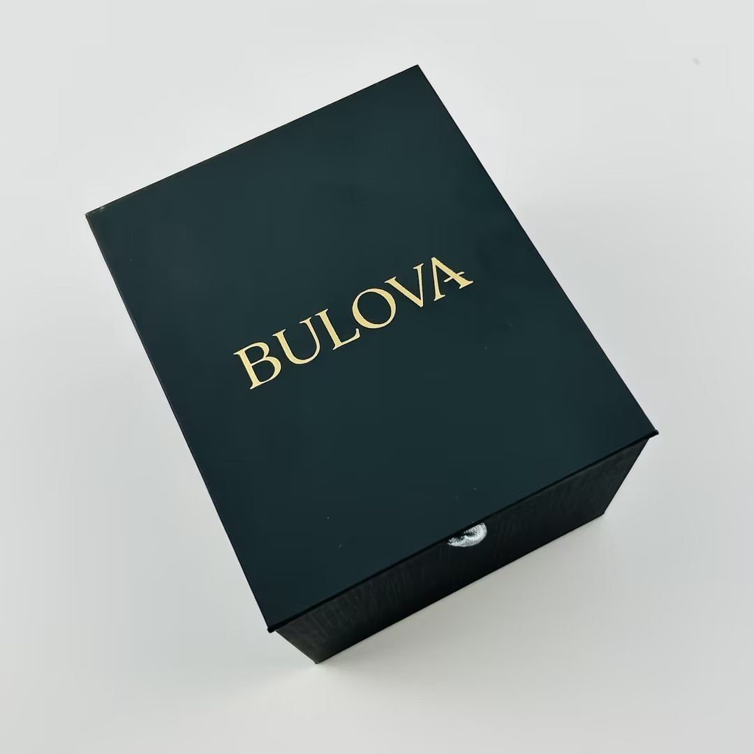 Bulova Men’s Marine Star 96B395 Orange Dial Stainless Chronograph Quartz Watch