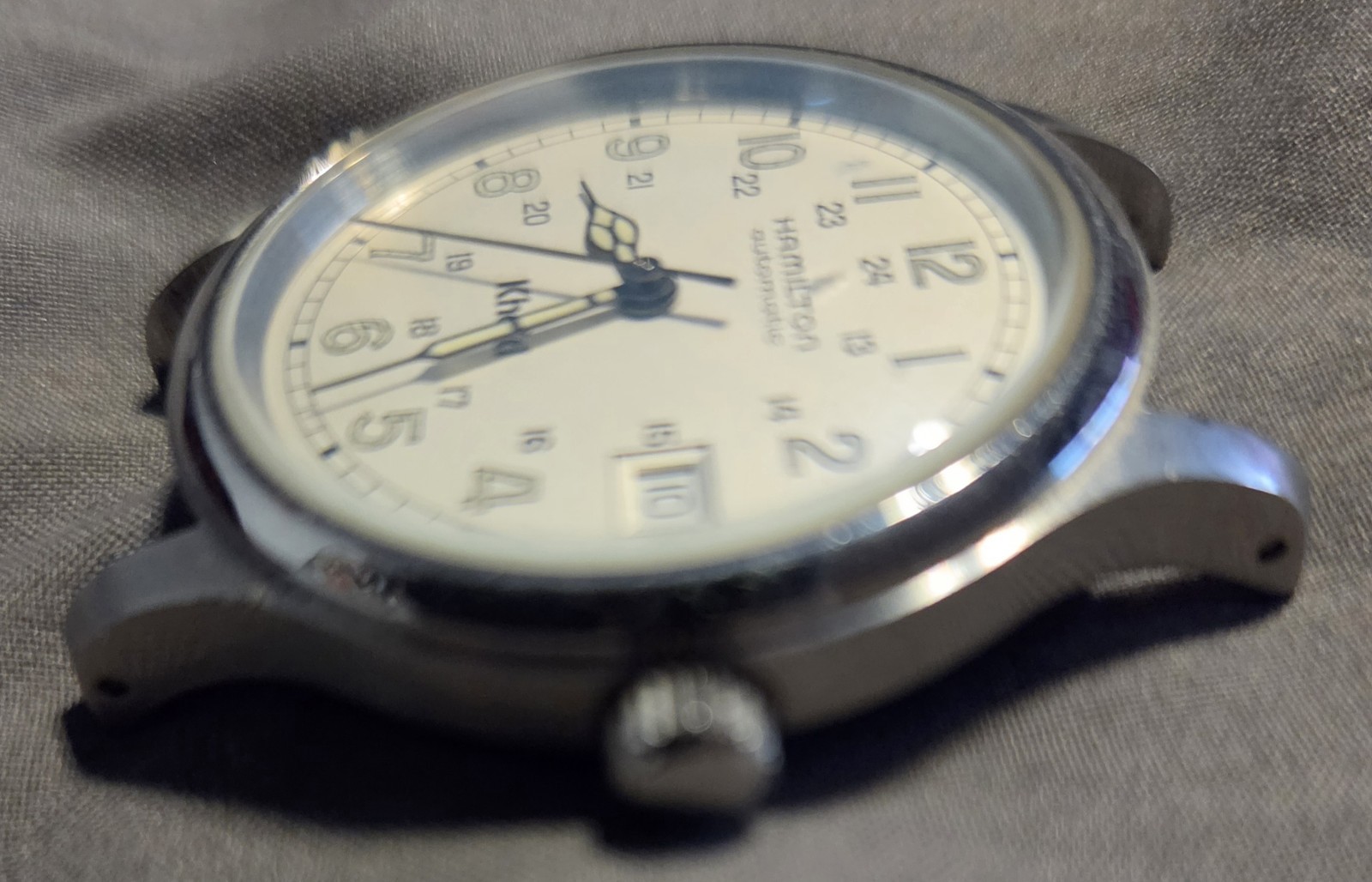 Men’s Hamilton Khaki 9721B White Dial Day Automatic Watch 36mm