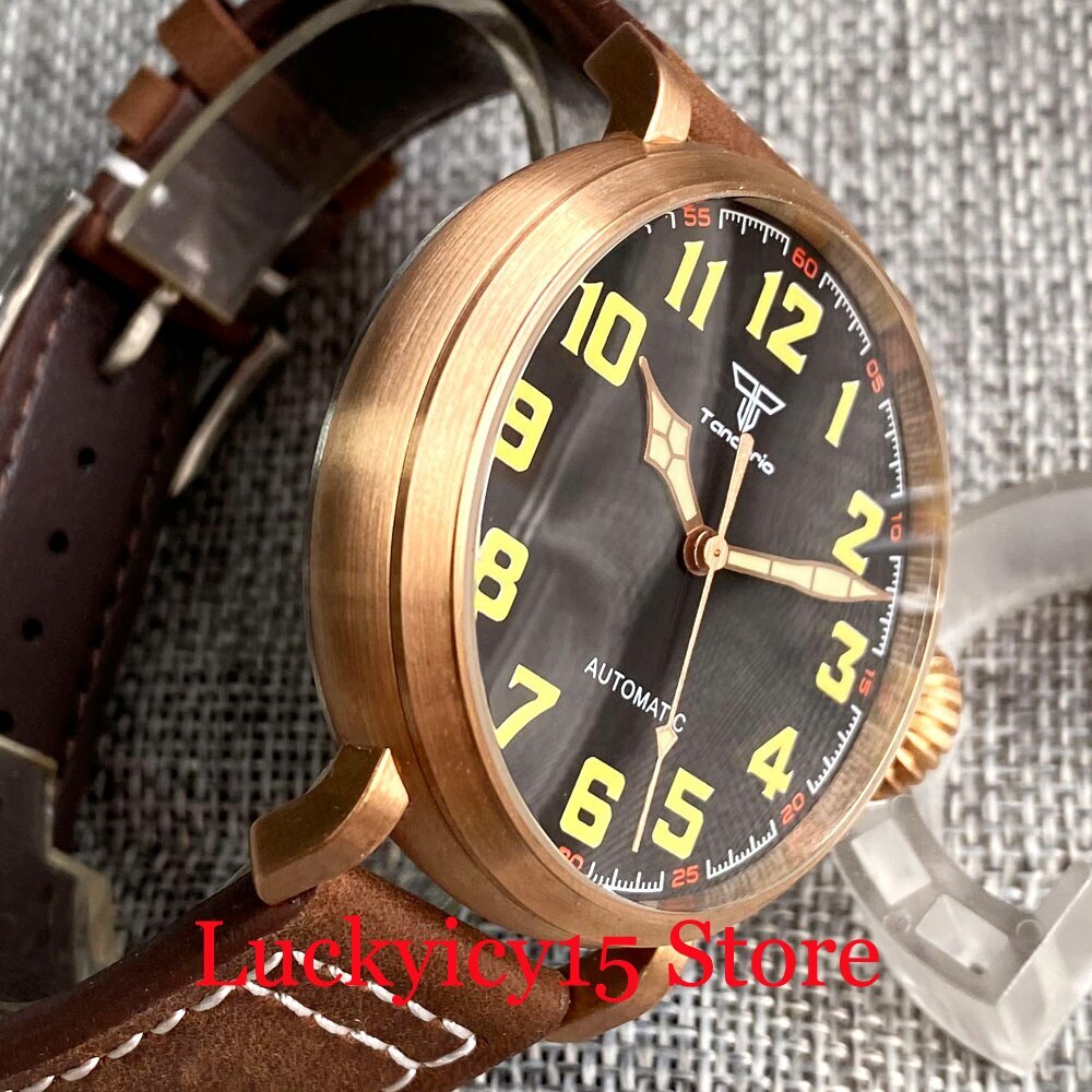 46.5MM CUSN8 Solid Bronze Case 10ATM Waterproof Japan NH35 PT5000 Movement Watch