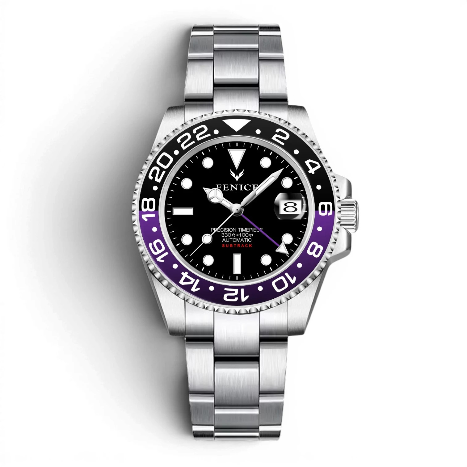 Seiko Phoenix Subtrack Nightshade GMT 10ATM Movement NH34A Automatic Watch