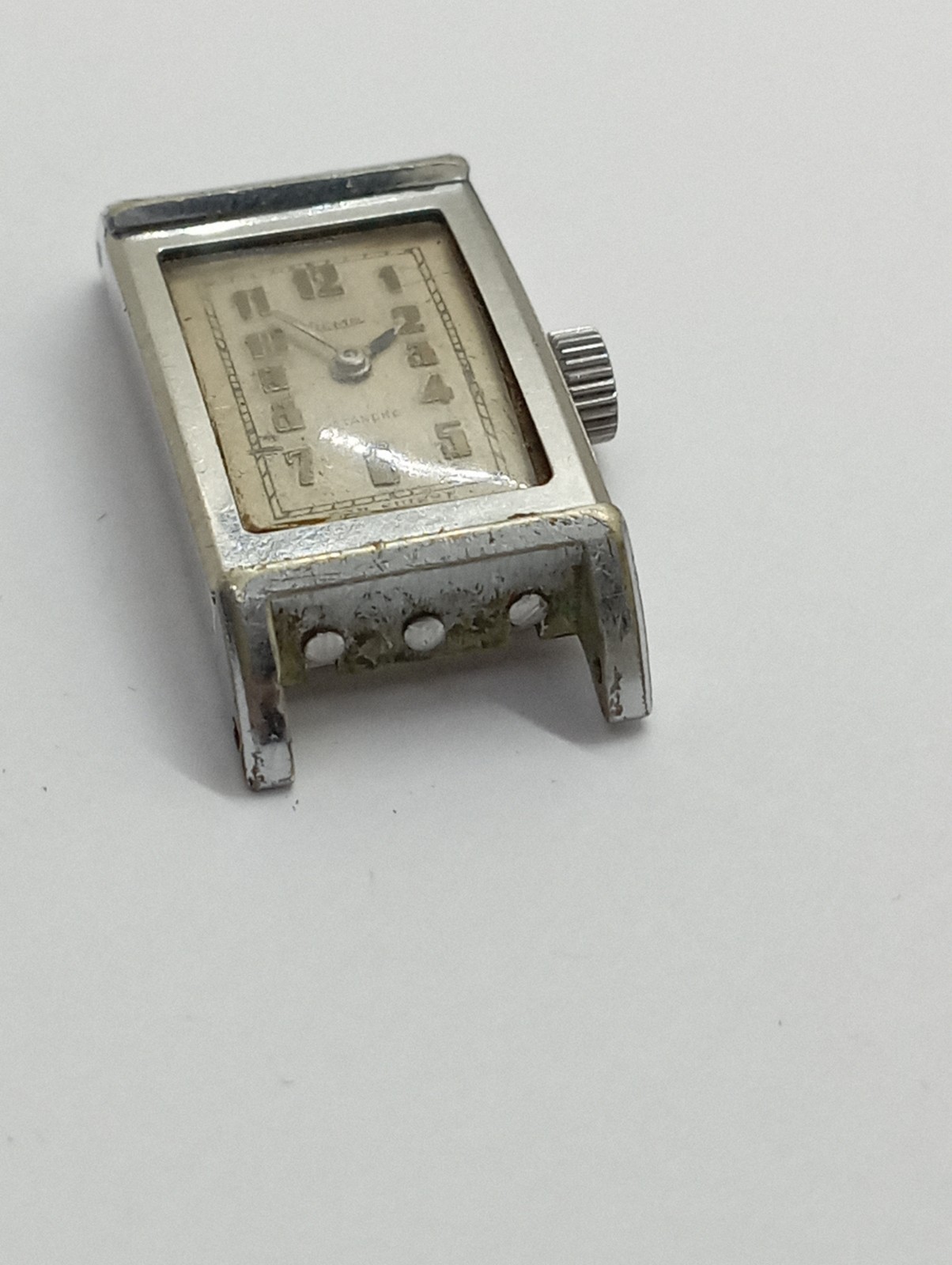 Vintage UNIQUE DIVER TANK HERMETIC watch Crown On Screw Steel Case from 1930’s !