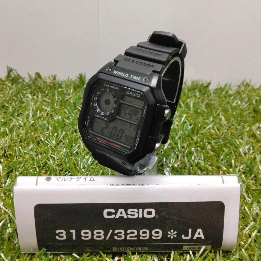Casio AE-1200WH-1AJH Digital World Time Watch Pre-Owned