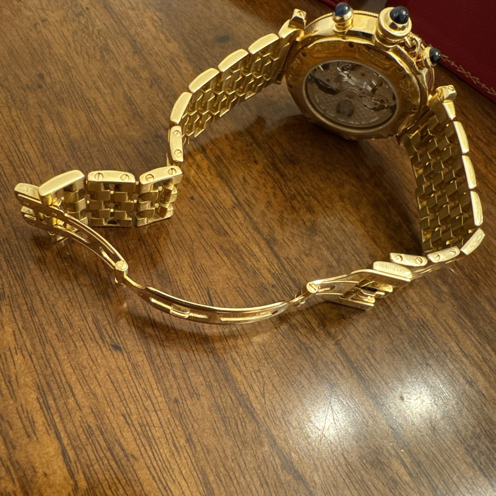 Cartier 18k Gold Pasha 38mm Chronograph Automatic W30140D1 box papers