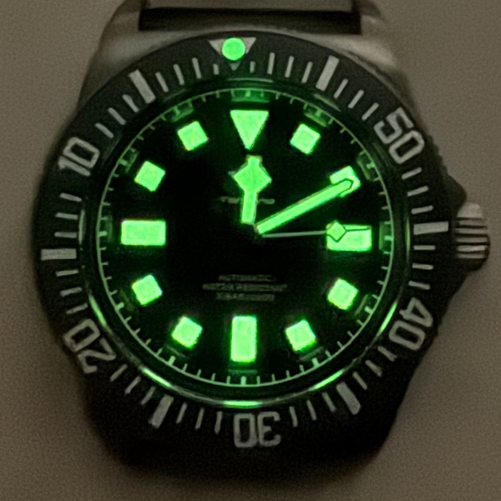 200M Diver 42mm Titanium Miyota 8215 Mechanical Watch Men Sapphire Lume Reloj
