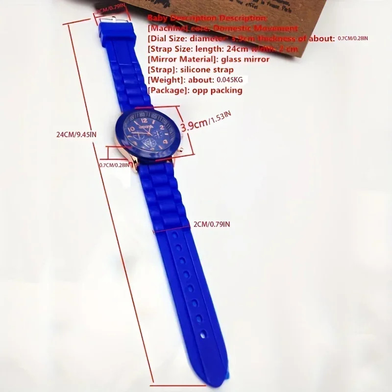Kids Silicone Rubber Jelly Colors Wrist Watch Rainbow Watch Children Boys Girls