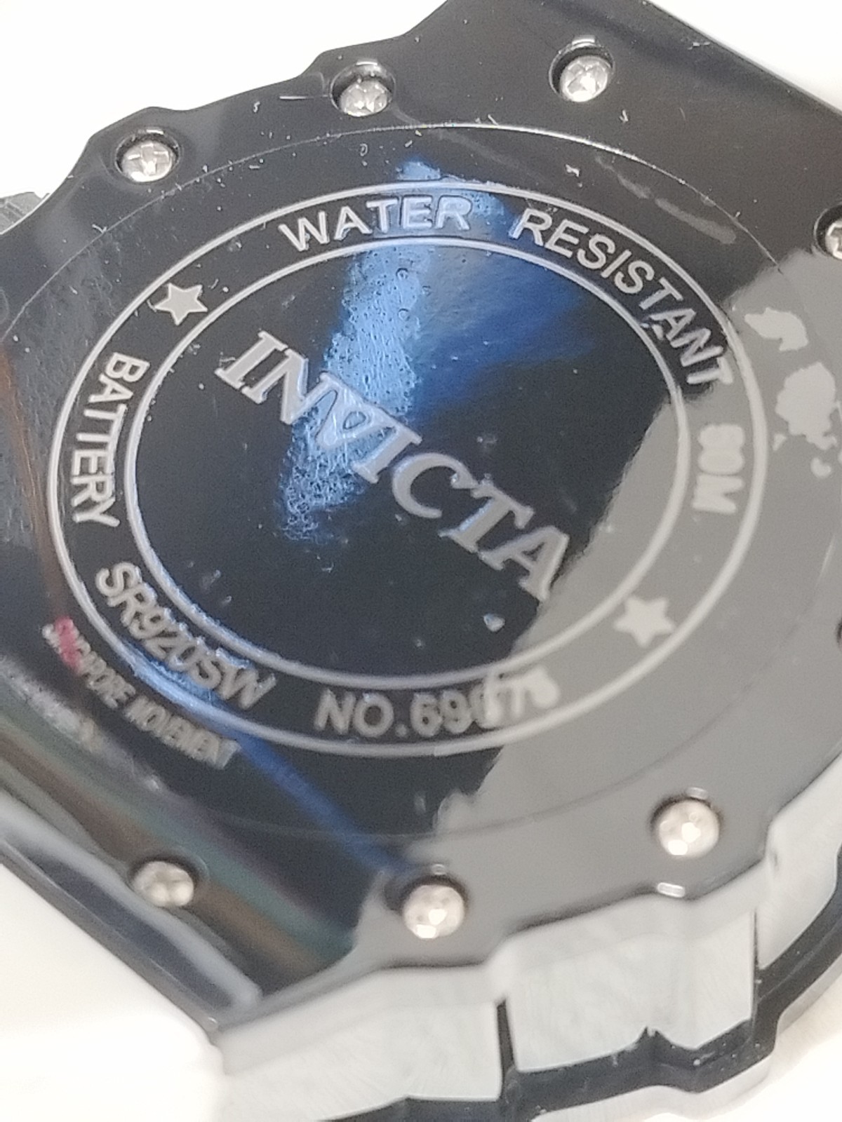 $279 Invicta Racing Vaulthan Men Black White 44mm Quartz Watch 69675 New In Box