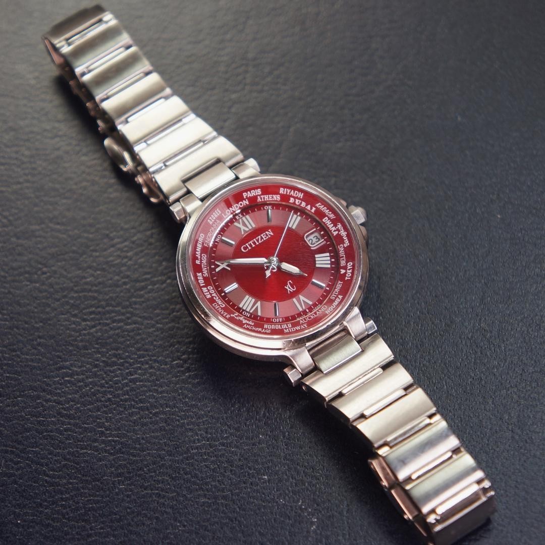 CITIZEN xC Happy Flight Red Dial Watch EC1010-57W From Japan