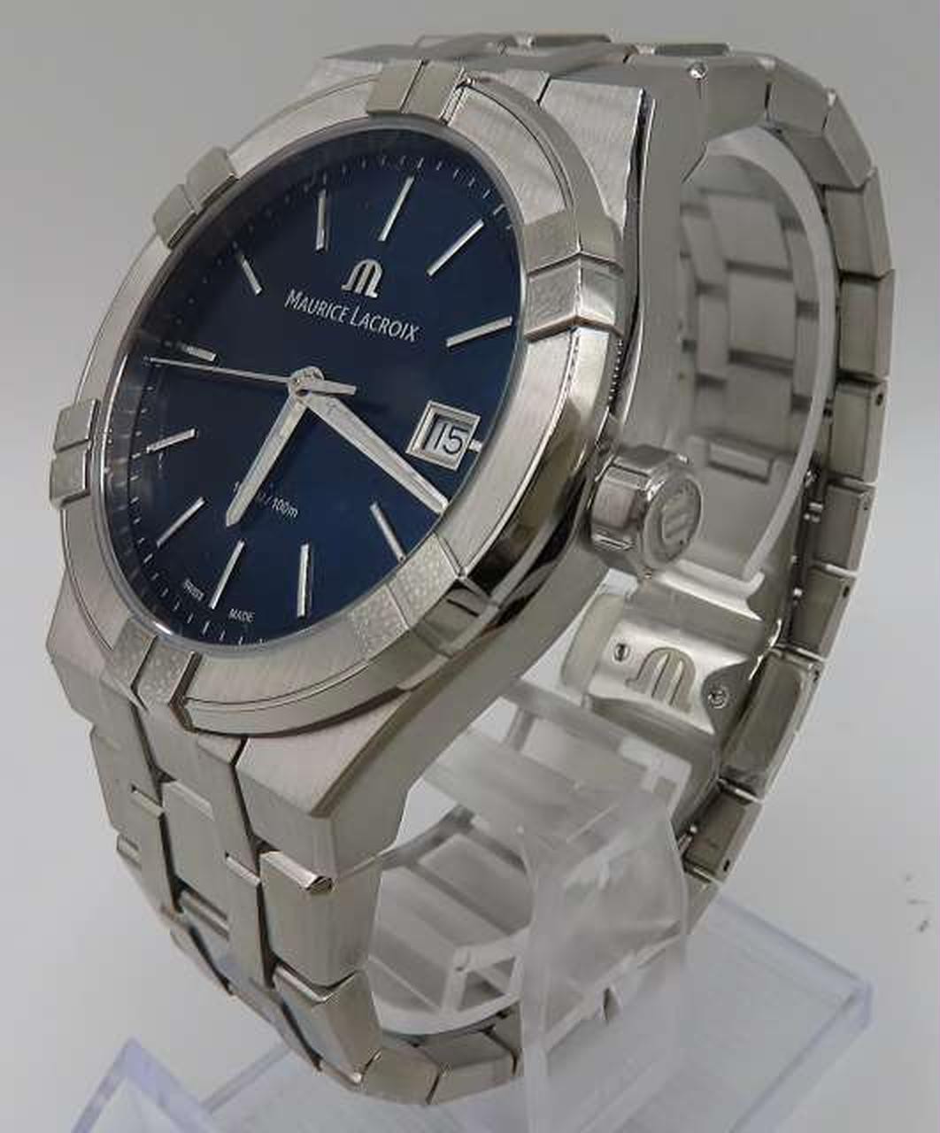 [B1N] Maurice Lacroix Aikon Quartz 40mm AI1108-SS002-430-1 Men Watch [z2w]