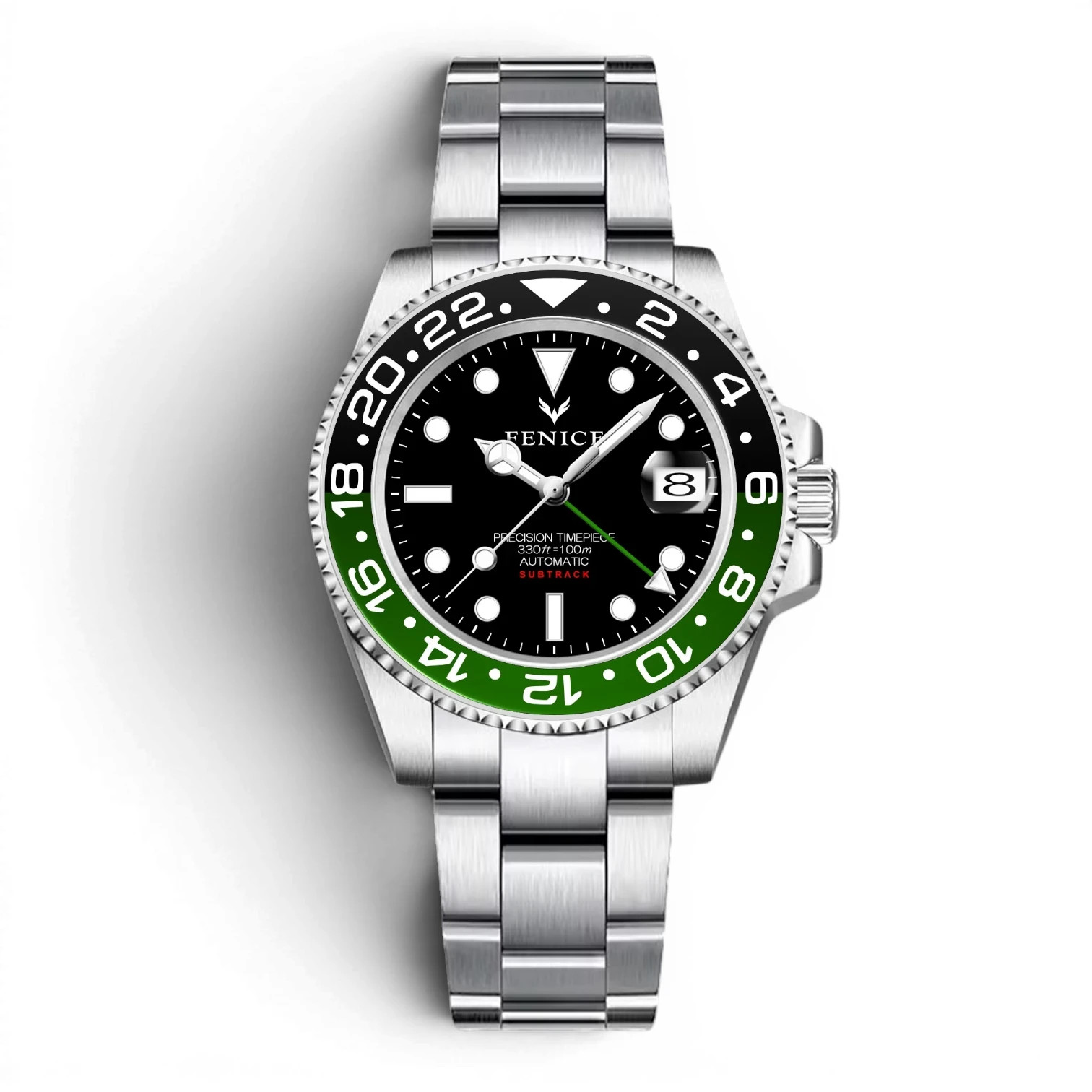 Fenice Subtrack Spectre GMT Automatic Watch 10ATM Seiko NH34A