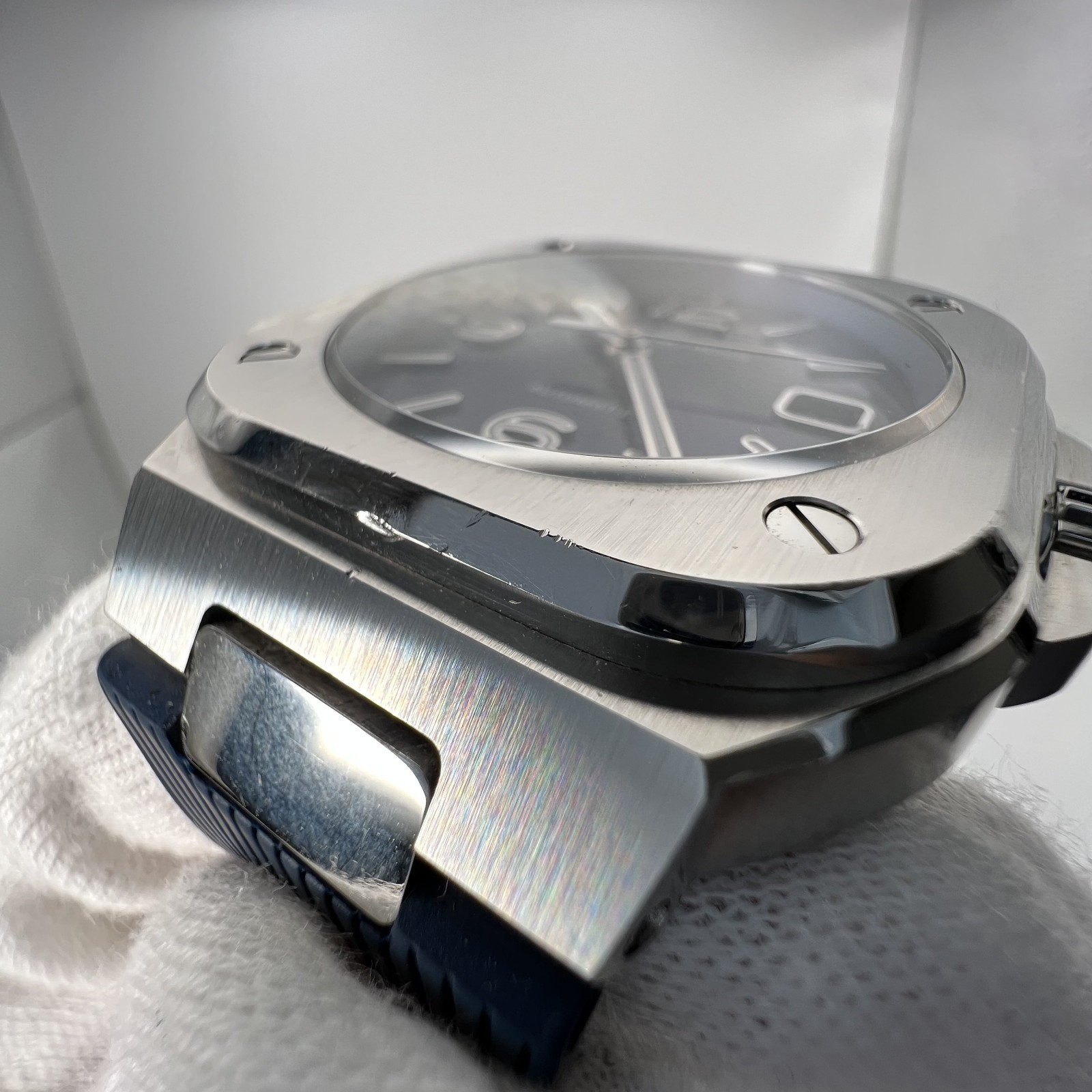 Bell & Ross BR05 Blue Steel Automatic Date 40mm Blue Dial Men Watch Square