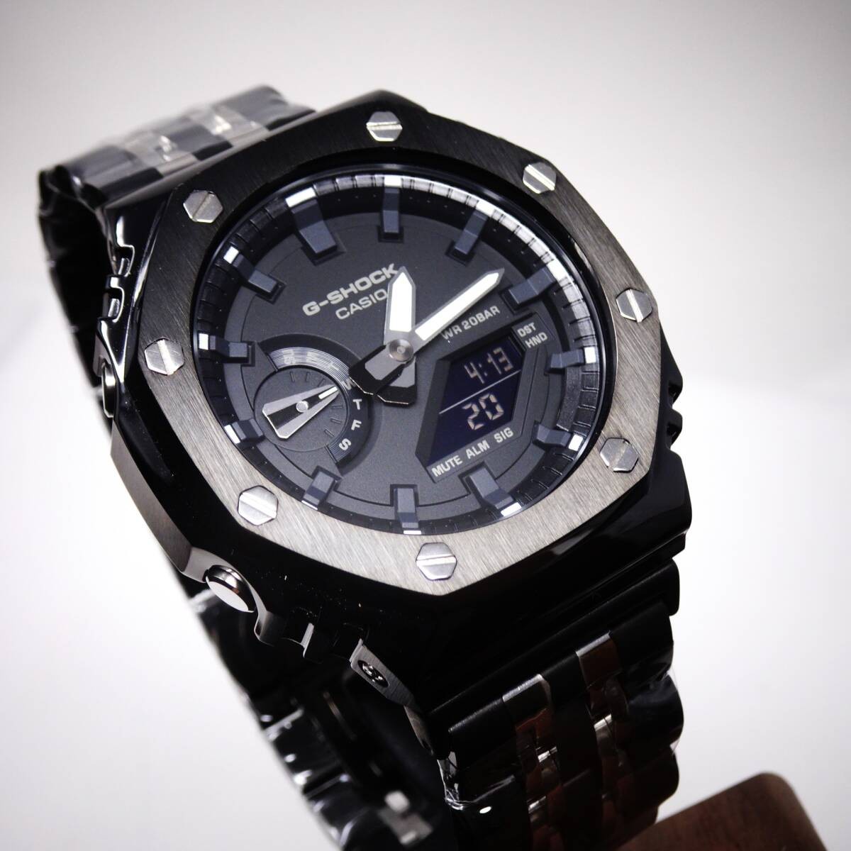 〓New〓mod Casioak〓G-Shock custom watch〓GA2100CM body included〓Stainless steel