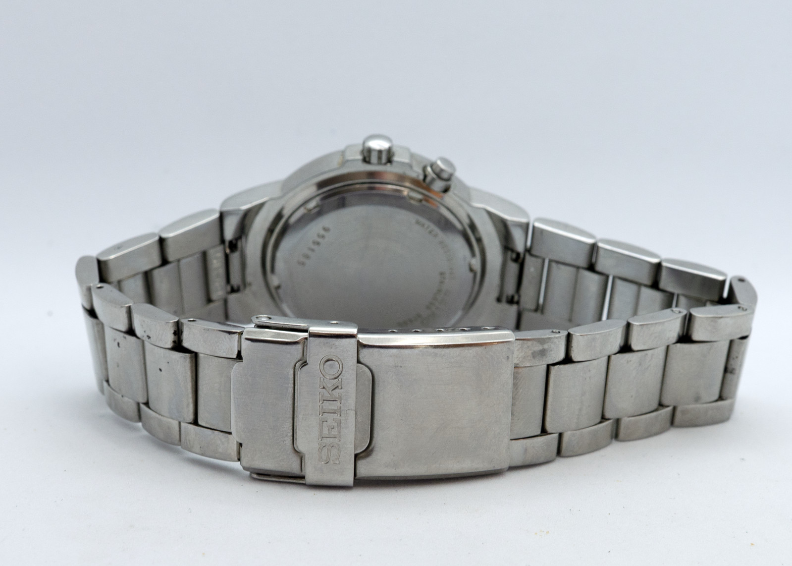 Seiko Kinetic 5M43-0E90 Silver Sunburst Day-Date | New Capacitor & Crystal