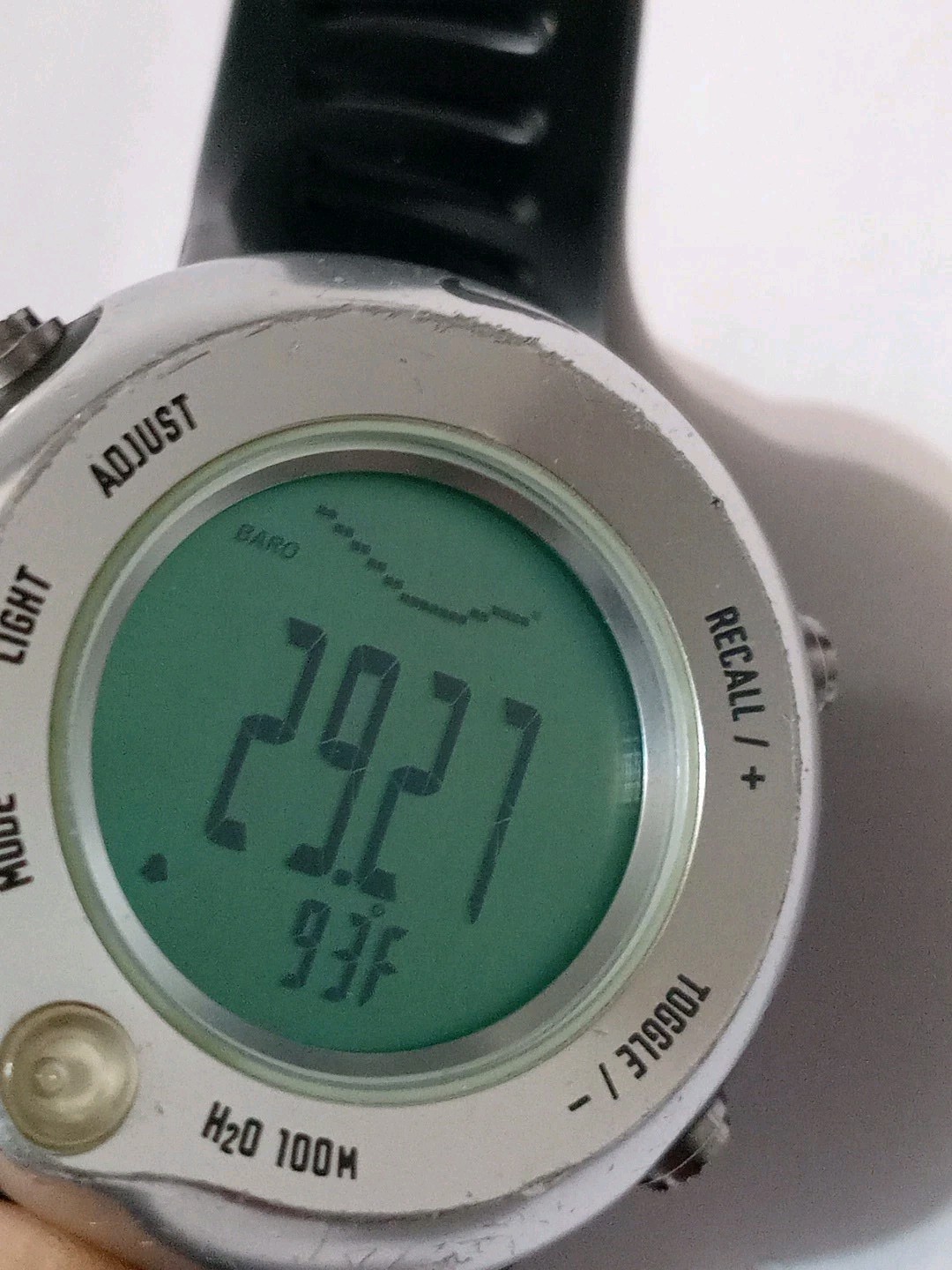 RARE Nike WA0018 Altitude Compass Barometer. Dual Time.