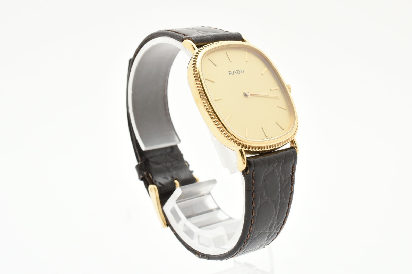 [EXC+4] Vintage Rado 204.3610.2 Gold Dial Quartz Unisex Adults Watch From JAPAN
