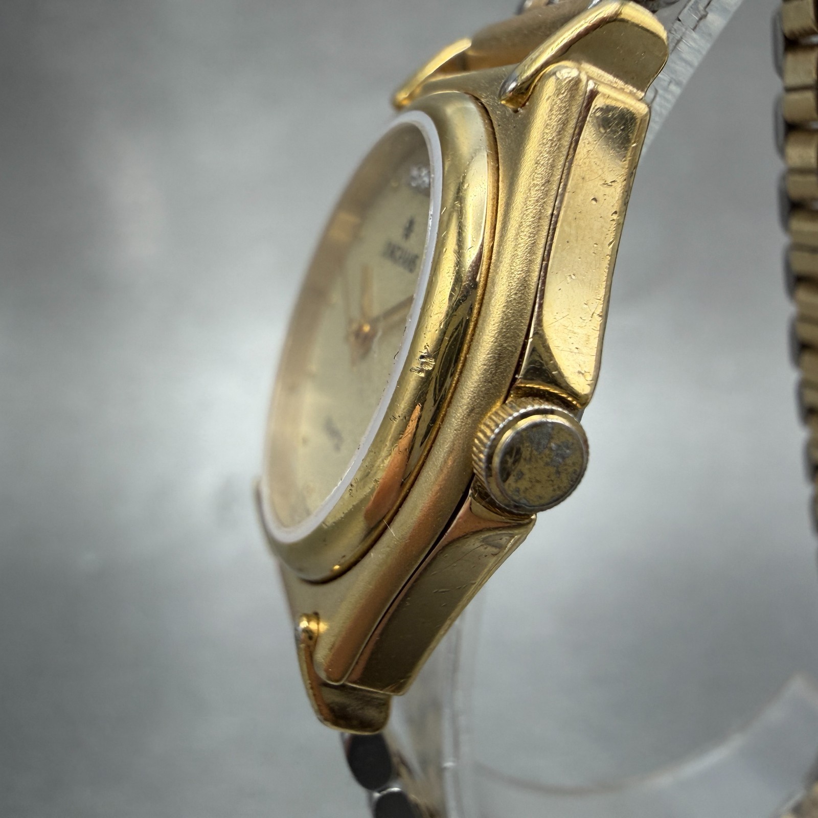 Junghans Watch Women 24mm Champagne Dial Gold Tone EWJ-1003L New Battery