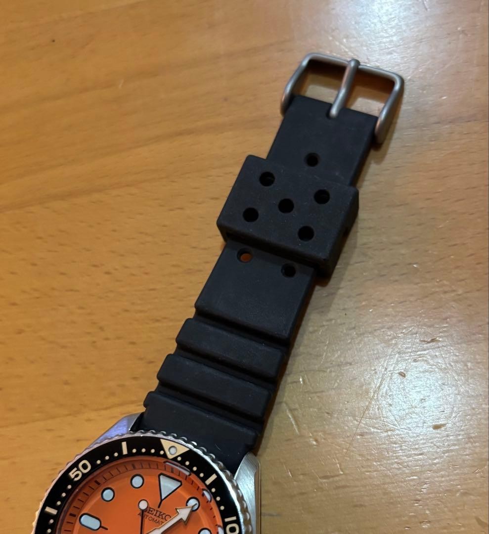 Seiko Automatic Watch Orange Dial 200m Waterproof From Japan