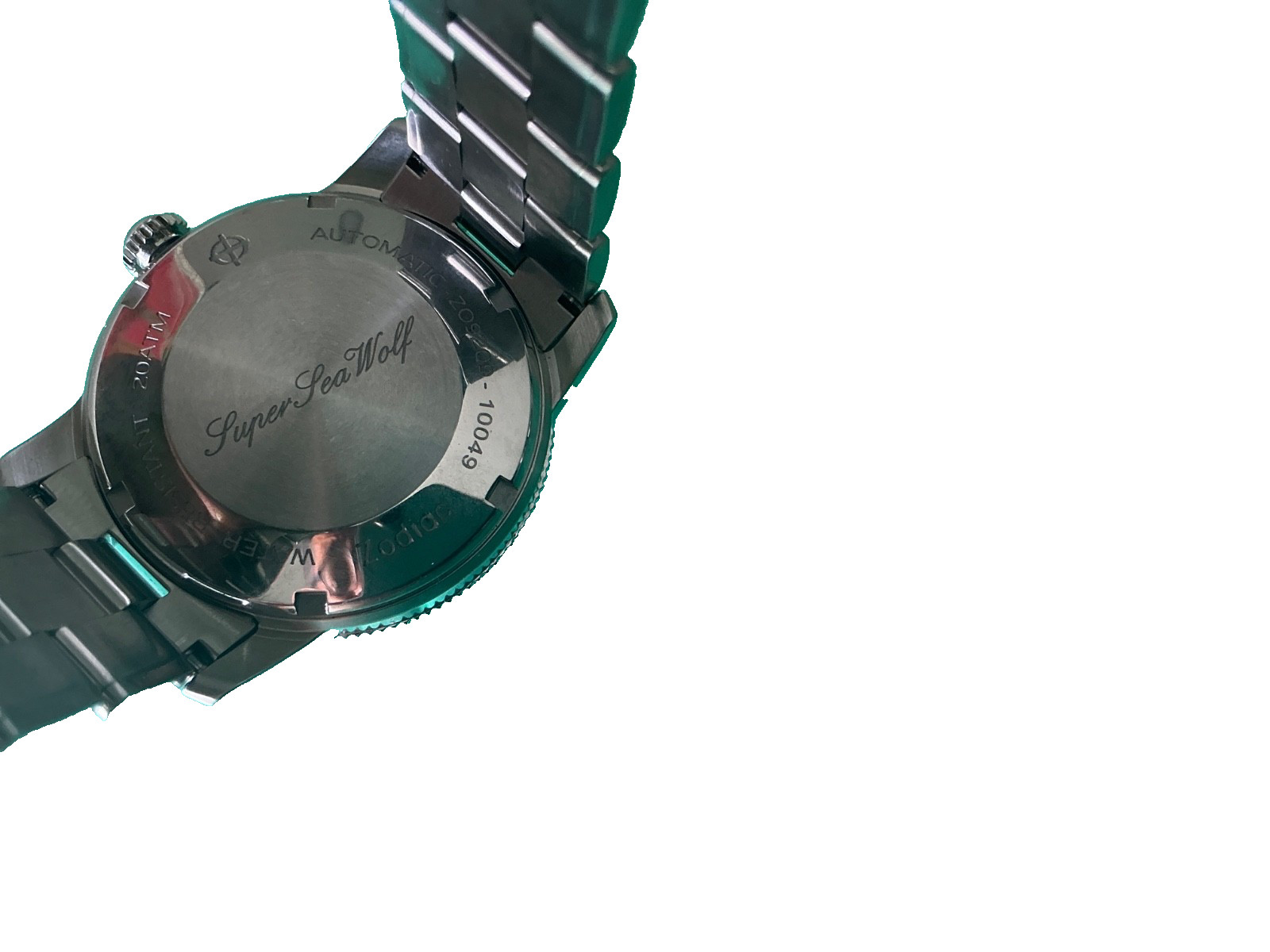 Zodiac Super Sea Wolf 53 Skin Automatic Black & Silver Mens Watch ZO9209