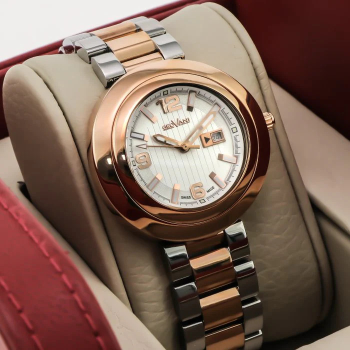 GEOVANI – Swiss Made Watch – GOL511-SR-1 Quartz 38 mm GOL511 30m (3 ATM, 100