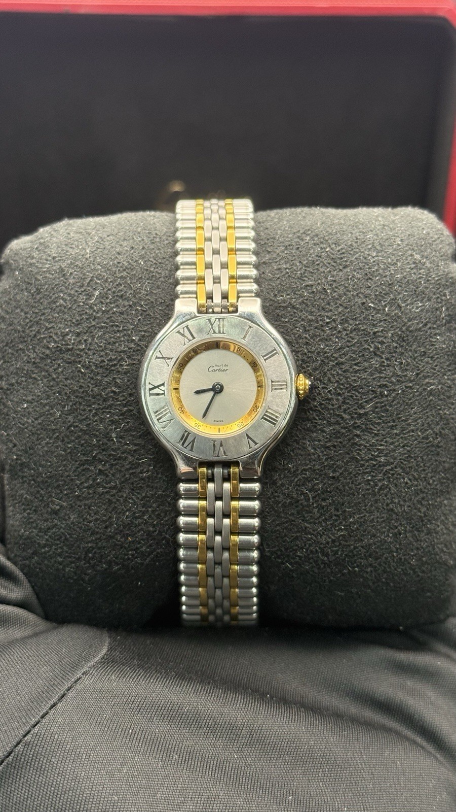 Cartier Must de Cartier 21 Swiss Quartz Two-Tone 26mm Roman Dial w/ Box